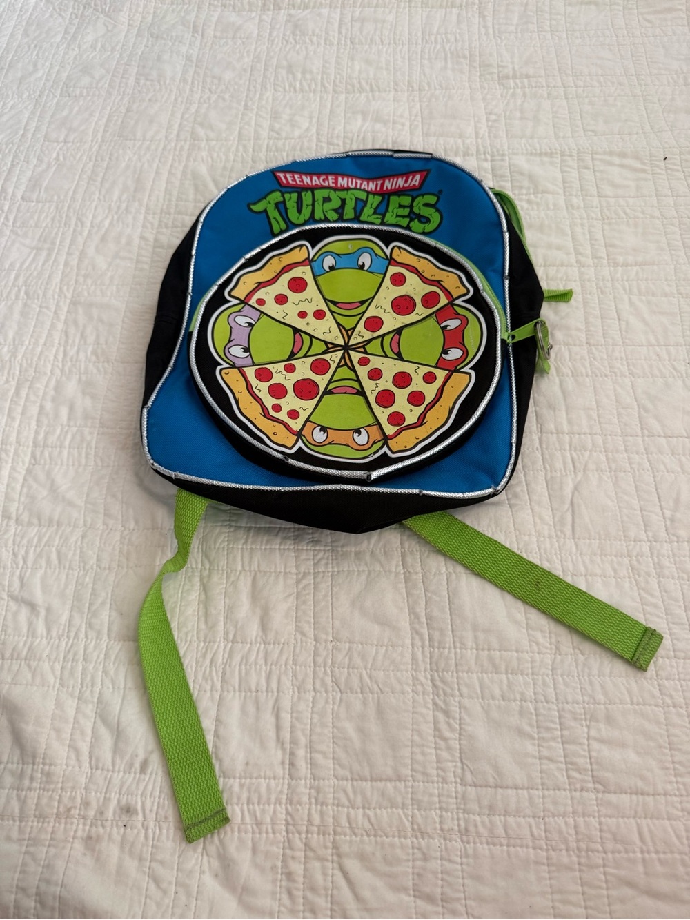 Kids Backpack in Blue & Green